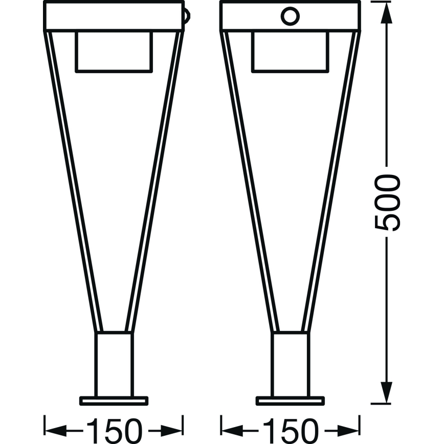Ledvance - LED Aurinkokennolamppu anturilla ulkokäyttöön BOUQUET LED/6W/3,7V IP44