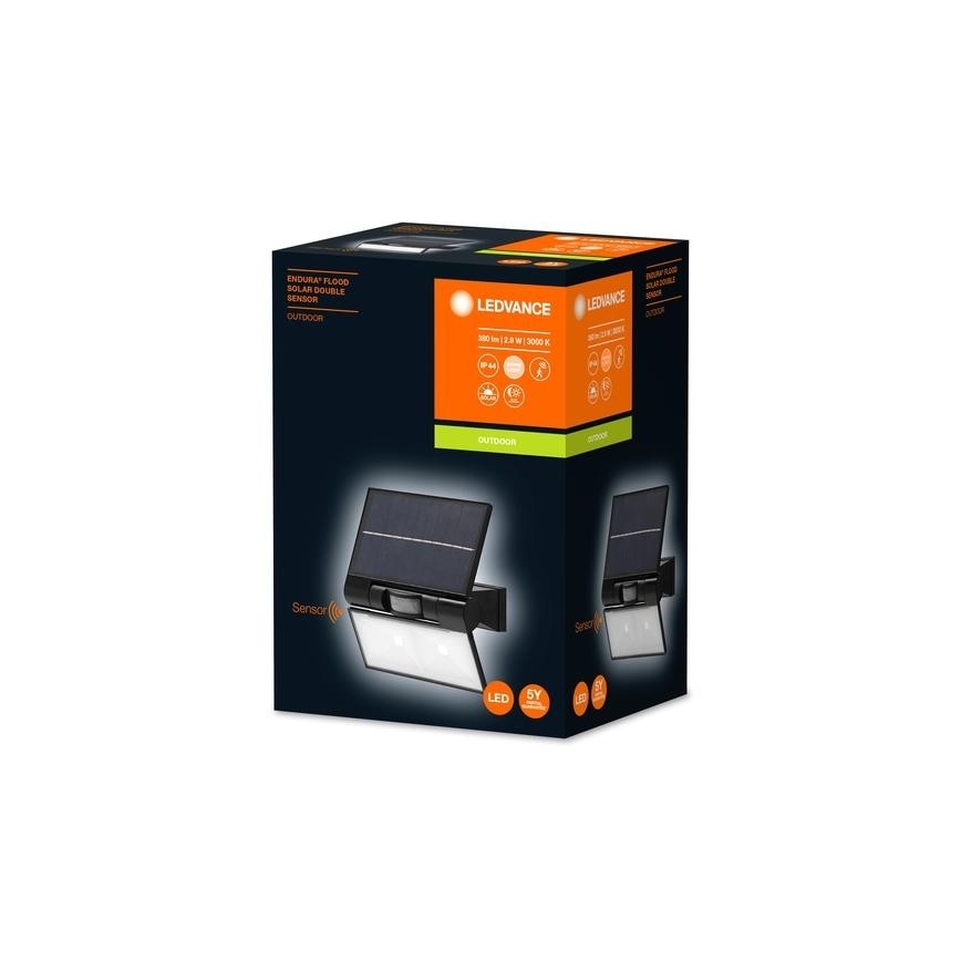 Ledvance - LED-ulkovaloseinävalaisin liiketunnistimella ja hämäräkytkimellä FLOOD LED/2,9W/3,7V 2600 mAh IP44