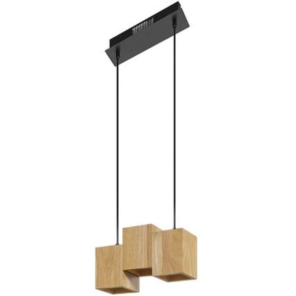 Ledvance - LED Himmennettävä kattokruunu johdossa DECOR WOOD 3xLED/7W/230V Wi-Fi