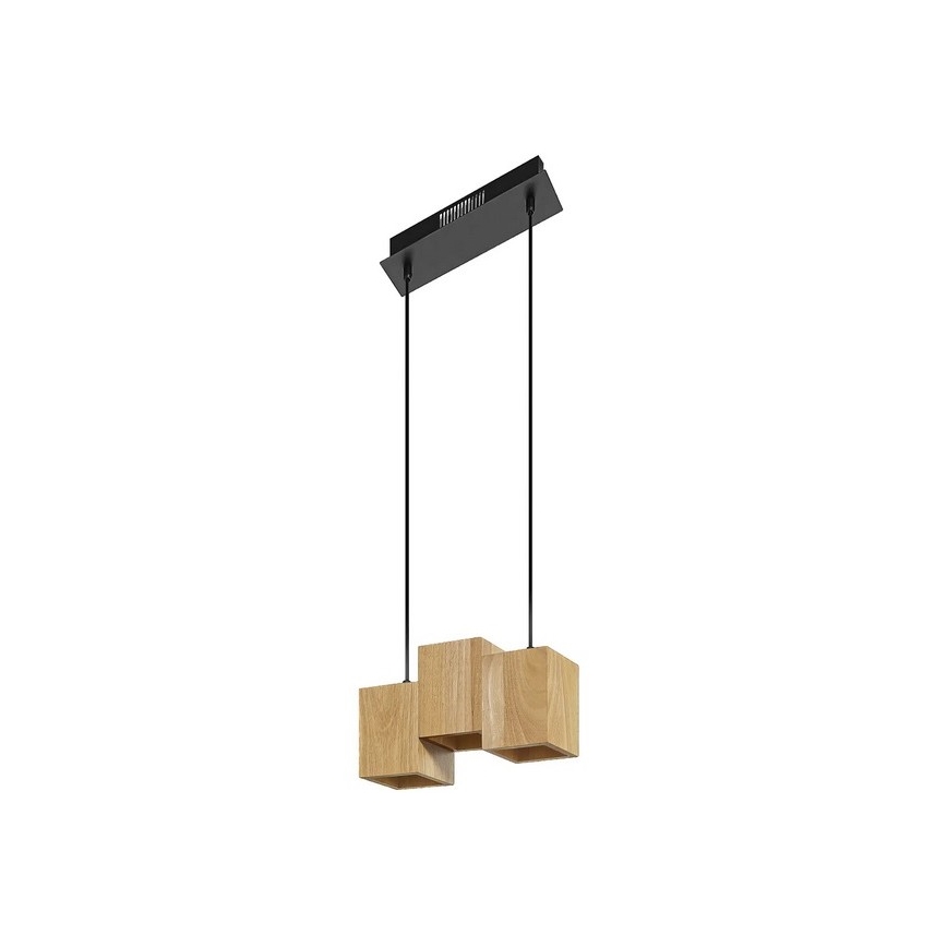 Ledvance - LED Himmennettävä kattokruunu johdossa DECOR WOOD 3xLED/7W/230V Wi-Fi