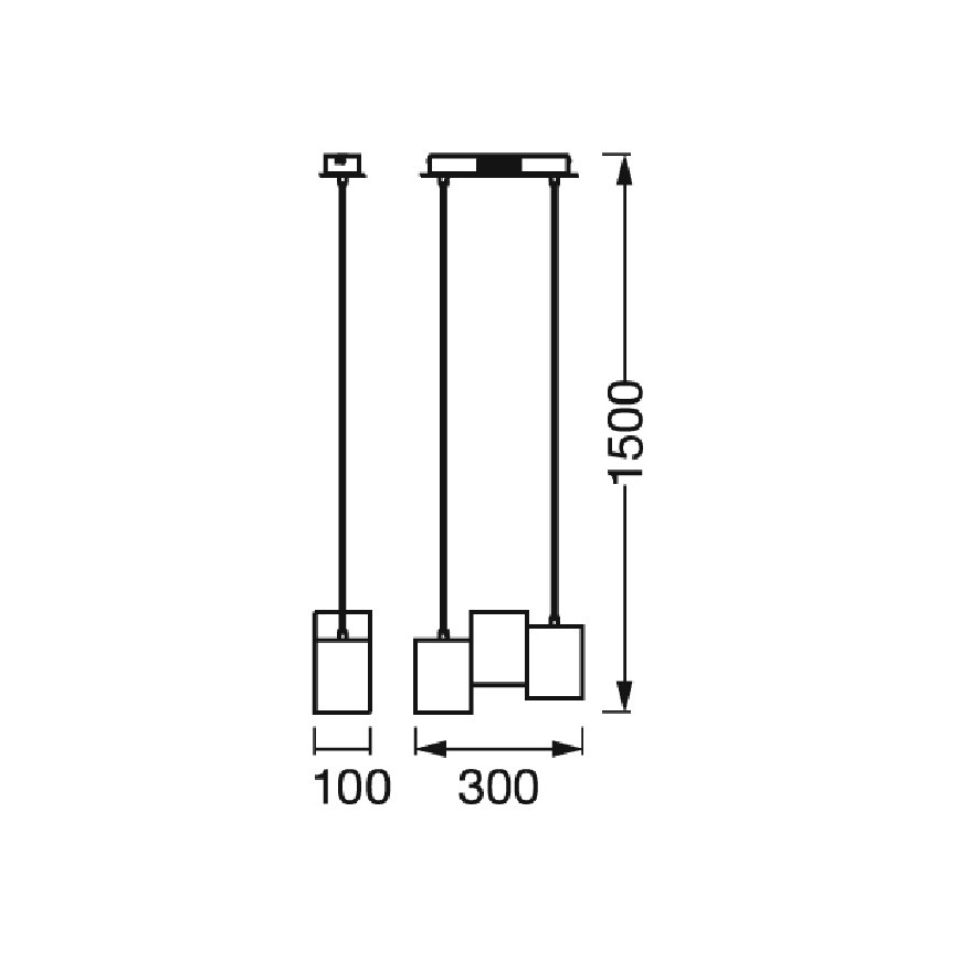 Ledvance - LED Himmennettävä kattokruunu johdossa DECOR WOOD 3xLED/7W/230V Wi-Fi