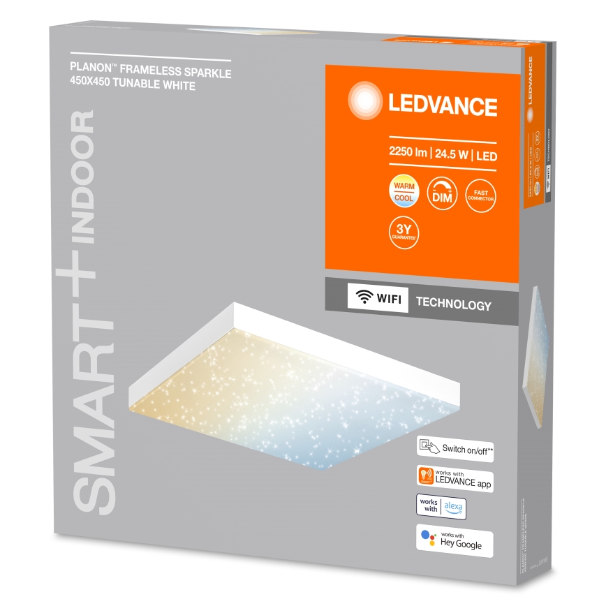 Ledvance -LED Himmennettävä kattovalaisin SMART+ FRAMELESS LED/24,5W/230V 3000-6500K Wi-Fi