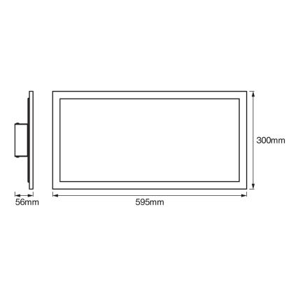 Ledvance - SMART+ PLANON himmennettävä LED-kattovalaisin 22 W/230 V 30 x 60 cm Wi-Fi