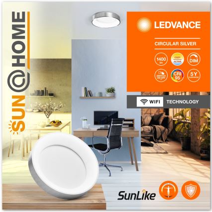 Ledvance-LED Himmennettävä kattovalaisin SUN@HOME CIRCULAR LED/18,5W/230V Wi-Fi