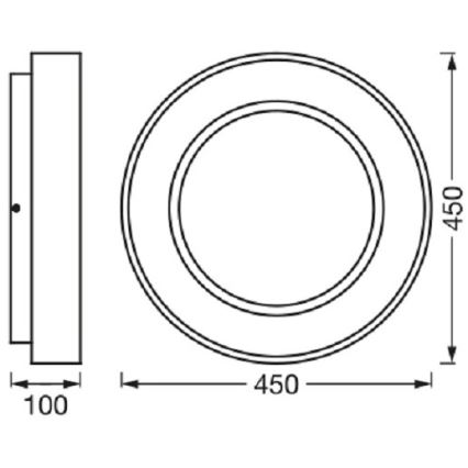 Ledvance-LED Himmennettävä kattovalaisin SUN@HOME CIRCULAR LED/18,5W/230V Wi-Fi