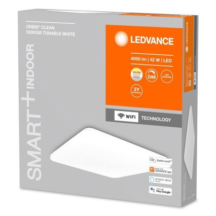 Ledvance - LED Himmennettävä kattovalo SMART+ CLEAM LED/42W/230V 300-6500K Wi-Fi