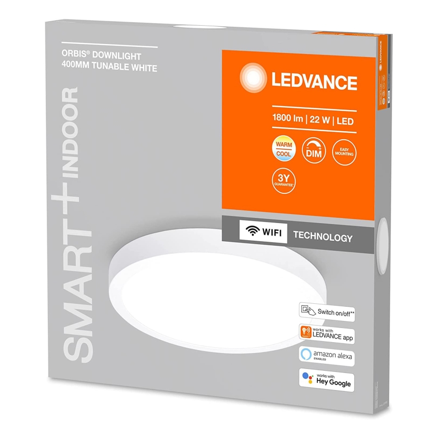 Ledvance - LED Himmennettävä kattovalo SMART+ DOWNLIGHT LED/22W/230V 3000-6500K Wi-Fi