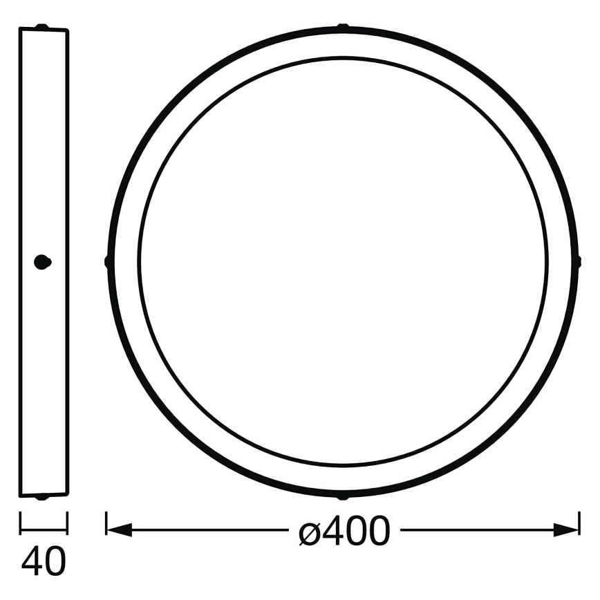 Ledvance - LED Himmennettävä kattovalo SMART+ DOWNLIGHT LED/22W/230V 3000-6500K Wi-Fi