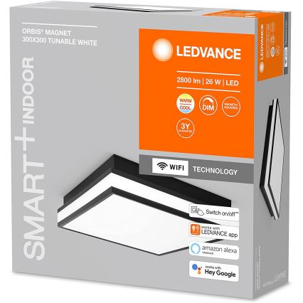 Ledvance - LED Himmennettävä kattovalo SMART+ MAGNET LED/26W/230V 3000-6500K Wi-Fi