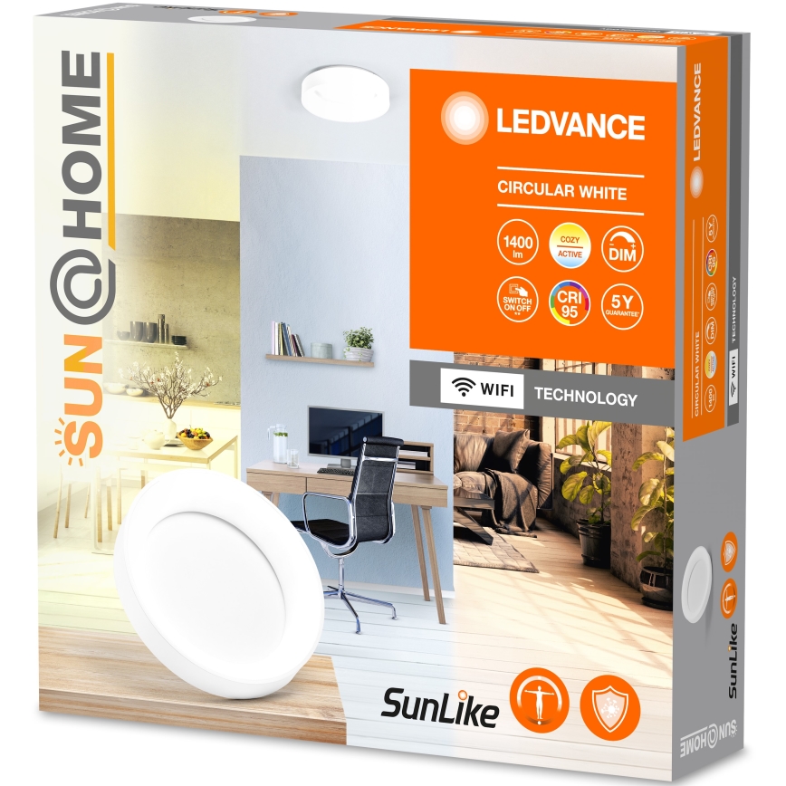 Ledvance-LED Himmennettävä kattovalo SUN@HOME CIRCULAR LED/18,5W/230V Wi-Fi
