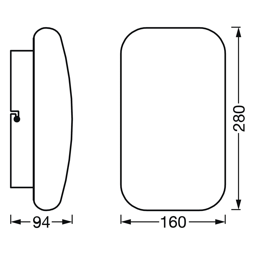 Ledvance - LED Himmennettävä kylpyhuoneen valo SMART+ AQUA LED/12W/230V 3000-6500K IP44 Wi-Fi