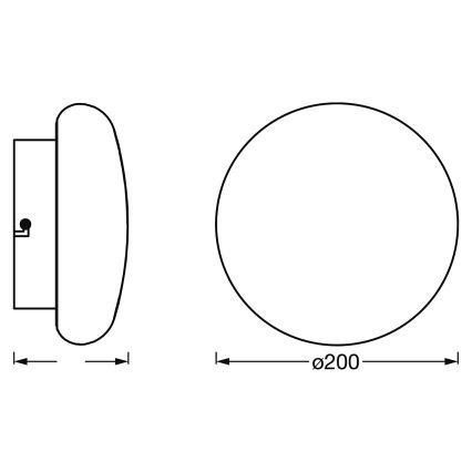 Ledvance - LED Himmennettävä kylpyhuoneen valo SMART+ AQUA LED/12W/230V 3000-6500K IP44 Wi-Fi