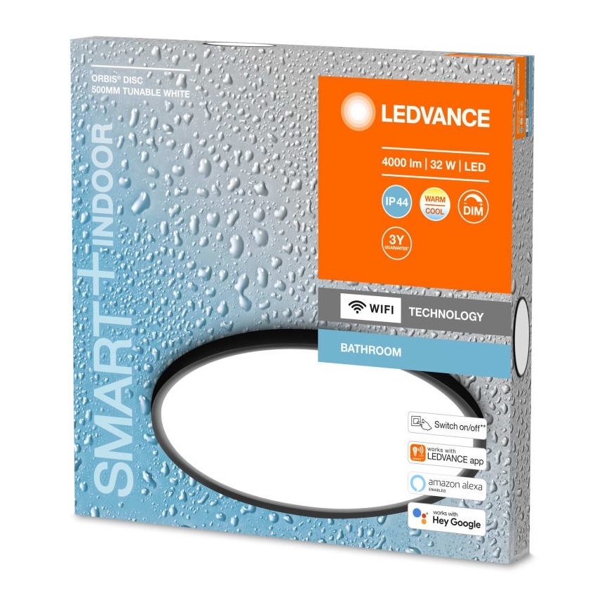 Ledvance - LED Himmennettävä kylpyhuoneen kattovalo SMART+ DISC LED/32W/230V 3000-6500K Wi-Fi IP44