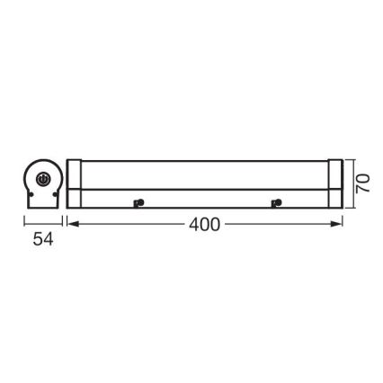 Ledvance - LED Himmennettävä kosketus peili valaistus ORBIS TUBE LED/9W/230V 40 cm 3000/4000K IP44