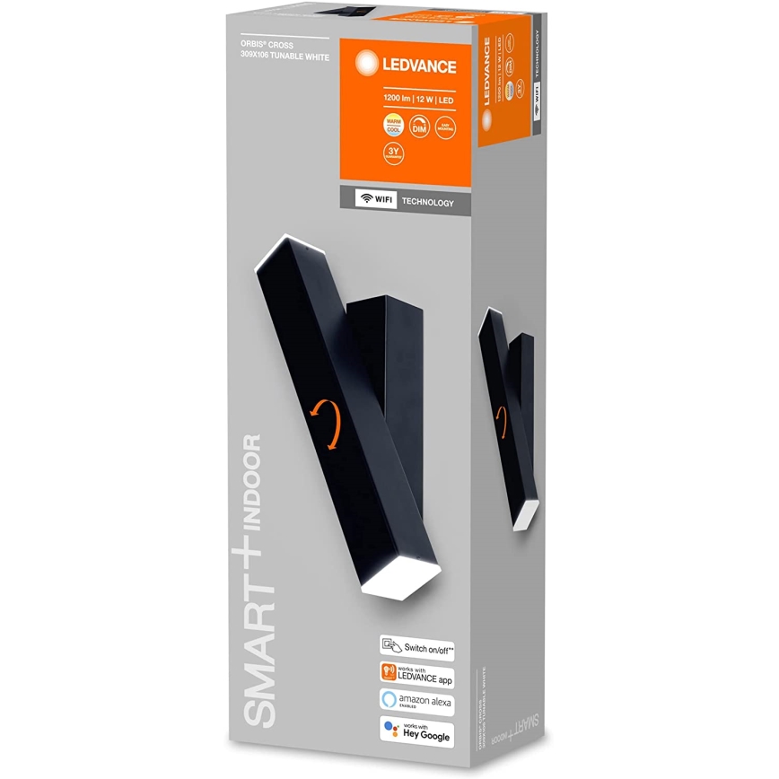 Ledvance - LED Himmennettävä seinävalo SMART+ CROSS 2xLED/6W/230V 3000-6500K Wi-Fi