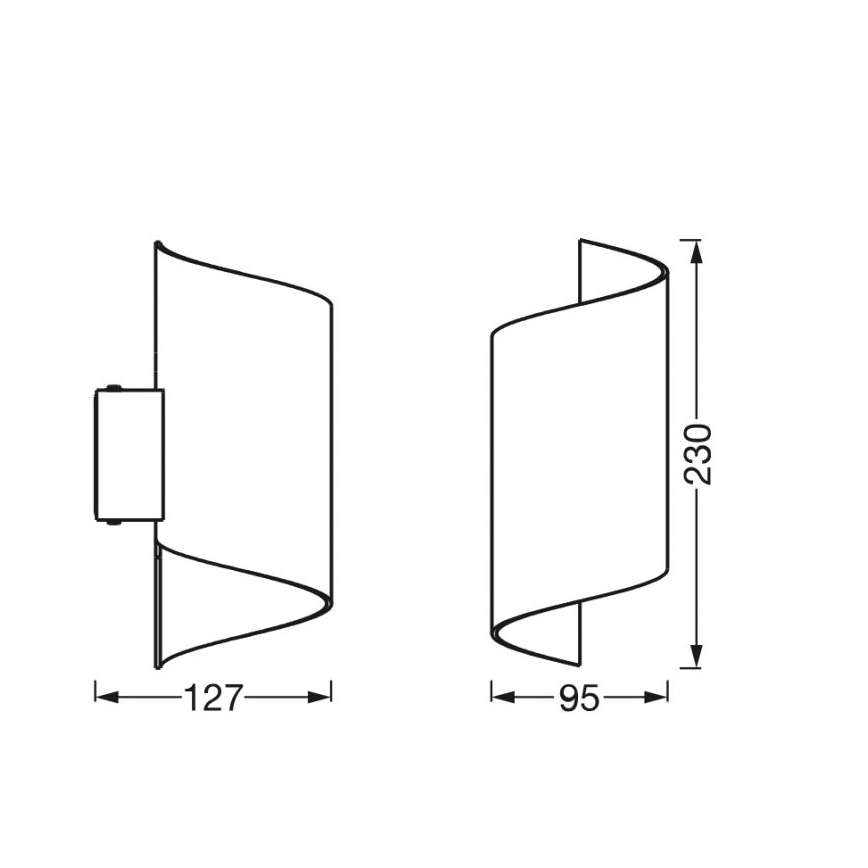 Ledvance - LED Himmennettävä seinävalo SMART+ TWIST LED/12W/230V 3000-6500K Wi-Fi valkoinen