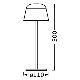 Ledvance - LED Himmennettävä ulko rechargeable lamppu TABLE LED/2,5W/5V IP54 beige