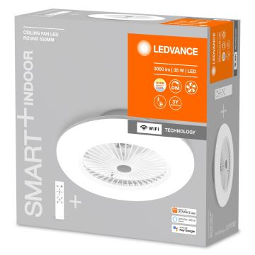 Ledvance - LED Himmennettävä kattovalo tuulettimella  SMART+ LED/35W/230V Wi-Fi 3000-6500K + kauko-ohjain