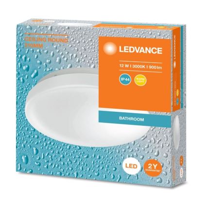 Ledvance - LED-kattovalaisin kylpyhuoneeseen CEILING ROUND LED/12W/230V 3000K IP44