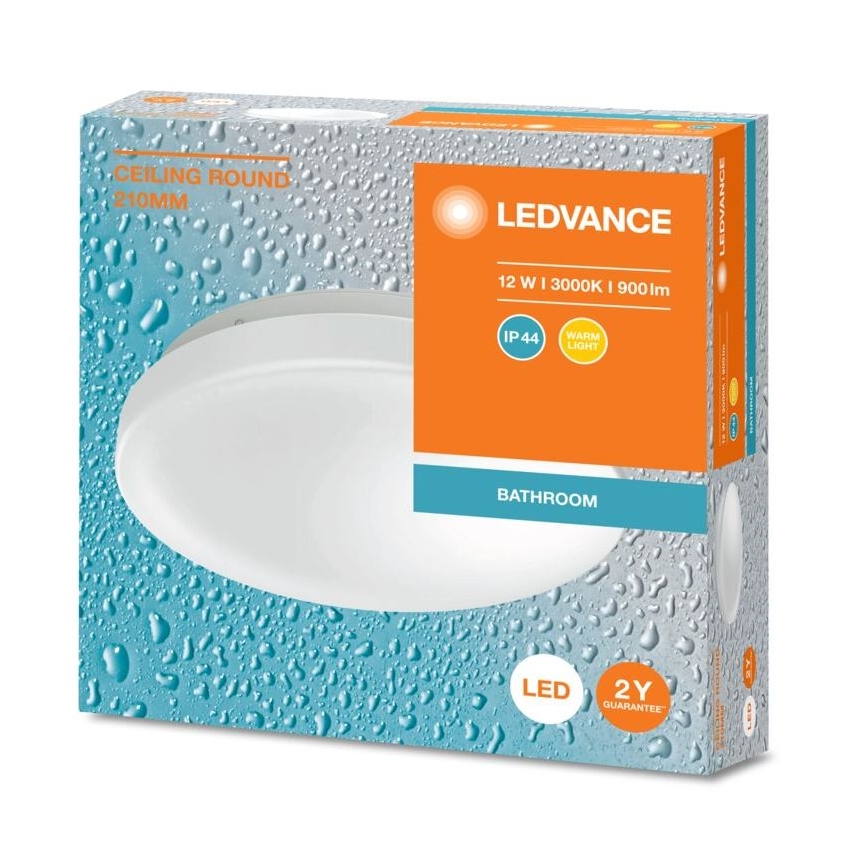 Ledvance - LED-kattovalaisin kylpyhuoneeseen CEILING ROUND LED/12W/230V 3000K IP44