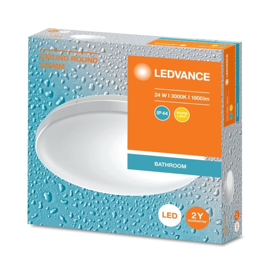 Ledvance - LED-kattovalaisin kylpyhuoneeseen CEILING ROUND LED/24W/230V 3000K IP44