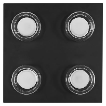 Ledvance - LED-kattovalaisin kylpyhuoneeseen ORBIS FLAME 4xLED/5,5W/230V 3000/4000K IP44 musta