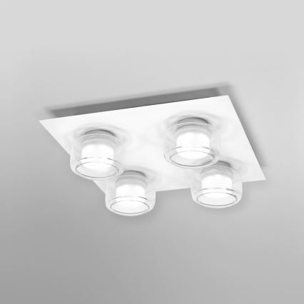 Ledvance - LED-kattovalaisin kylpyhuoneeseen ORBIS FLAME 4xLED/5,5W/230V 3000/4000K IP44 valkoinen