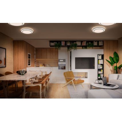 Ledvance - LED-kattovalaisin ORBIS BERLIN LED/16W/230V hopea