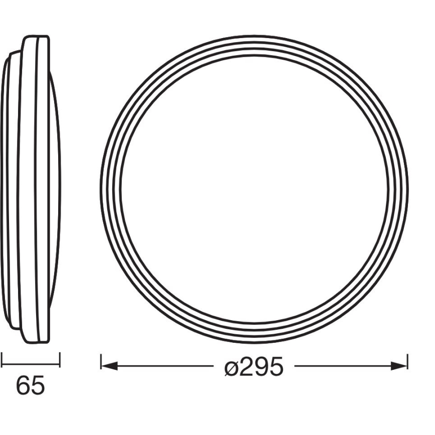 Ledvance - LED-kattovalaisin ORBIS HELMAN LED/16W/230V halkaisija 29,5 cm hopea