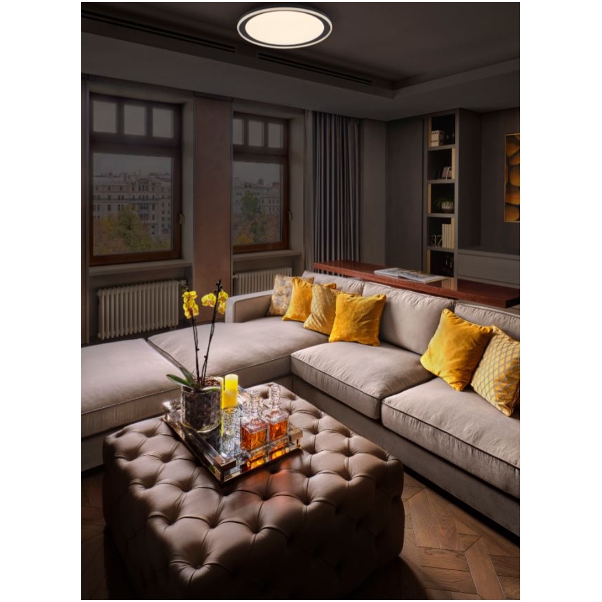 Ledvance - LED-kattovalaisin ORBIS PEDERSON LED/24W/230V halkaisija 45 cm musta