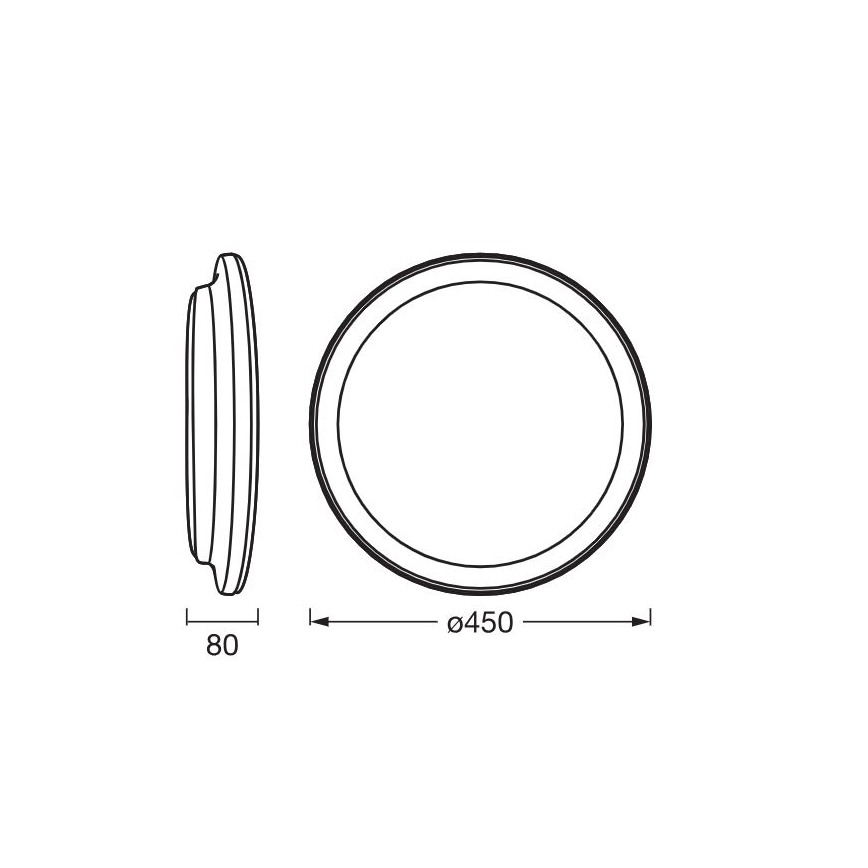 Ledvance - LED-kattovalaisin ORBIS PEDERSON LED/24W/230V halkaisija 45 cm valkoinen