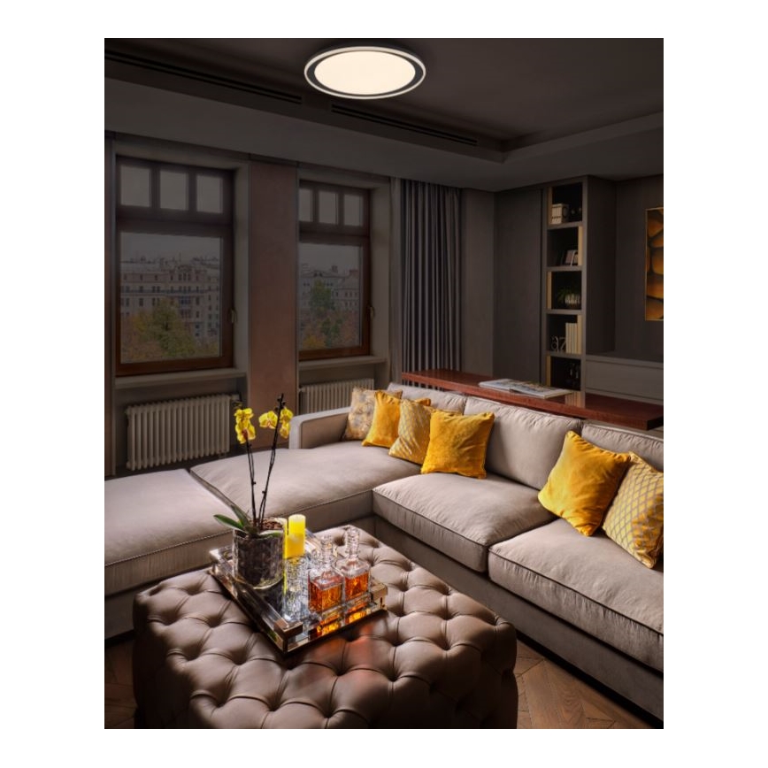 Ledvance - LED-kattovalaisin ORBIS PEDERSON LED/36W/230V halkaisija 55 cm musta