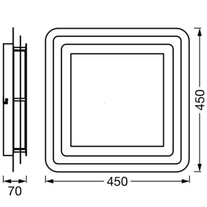 Ledvance - LED-kattovalaisin ORBIS SPIRAL LED/26W/230V