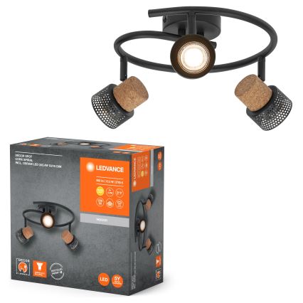 Ledvance - LED-kohdevalaisin DECOR CORK 3xGU10/3,4W/230V