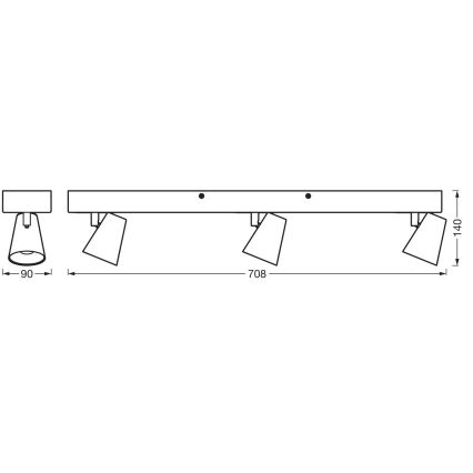 Ledvance - LED-kohdevalaisin DECOR NEPTUNE LED/26W/230V