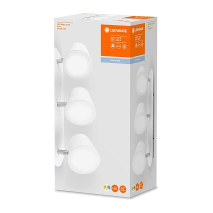 Ledvance - LED-kohdevalaisin kylpyhuoneeseen SPOT 3xLED / 7W / 230V IP44 3000 / 4000K Ra
