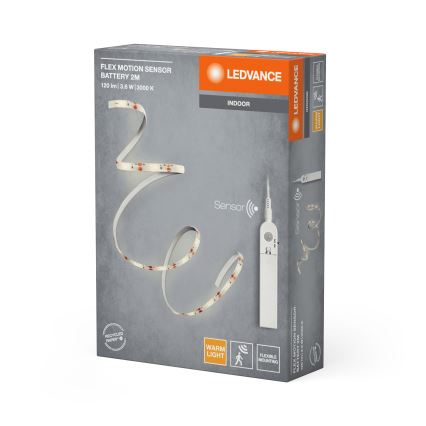 Ledvance - LED-nauha liiketunnistimella FLEX 2m LED/3,6W/4xAA