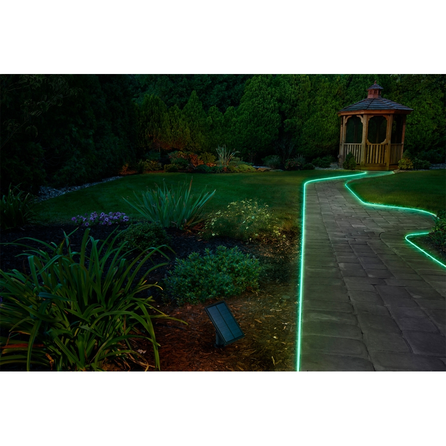 Ledvance - LED RGB himmennettävä aurinkokäyttöinen valonauha FLEX MAGIC 3m LED/1,2W/5V IP44 + kaukosäädin