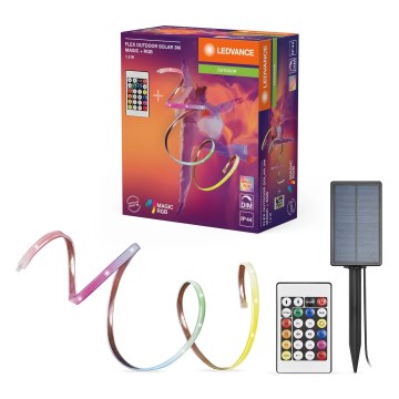 Ledvance - LED RGB himmennettävä aurinkokäyttöinen nauha FLEX MAGIC 3m LED/1,2W/5V + kaukosäädin