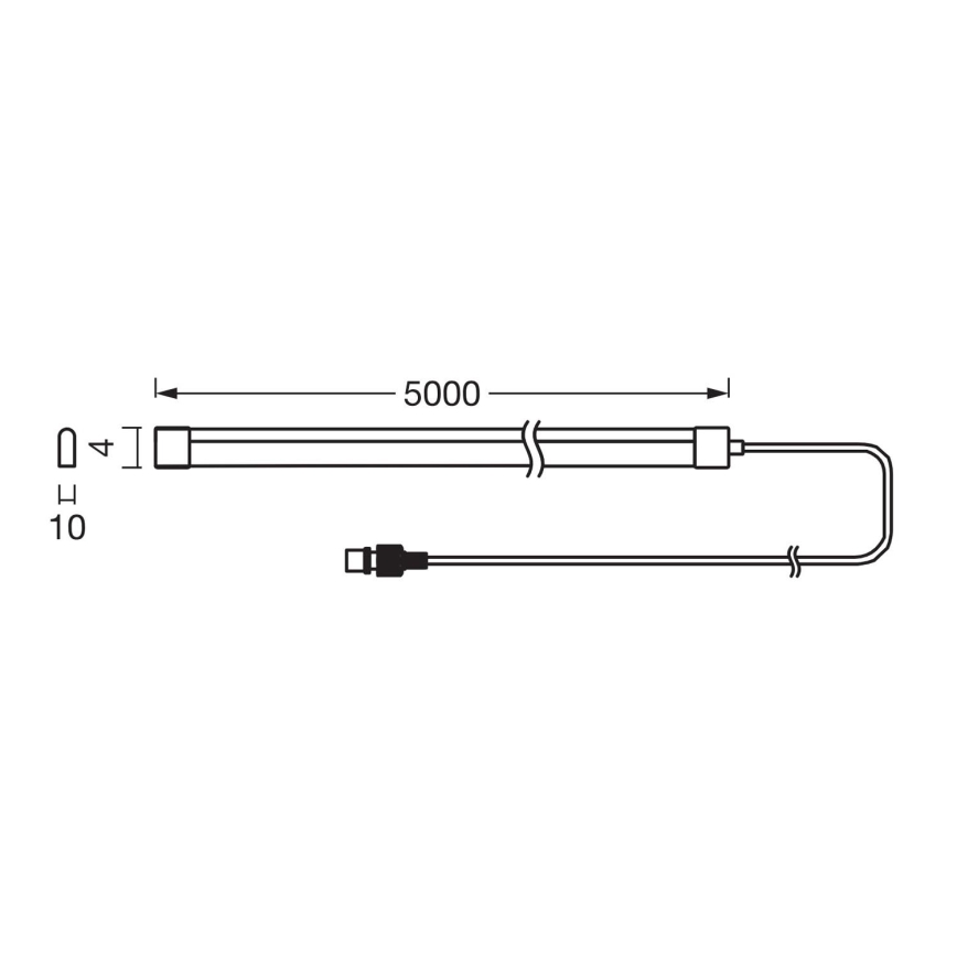 Ledvance - LED RGB himmennettävä aurinkokäyttöinen nauha FLEX MAGIC 5m LED/1,6W/5V + kaukosäädin
