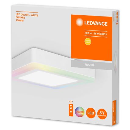 Ledvance - LED RGB himmennettävä kattovalaisin LED/38W/230V + kaukosäädin