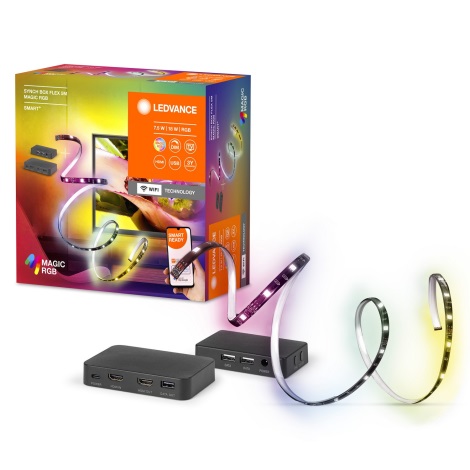 Ledvance - LED RGB Himmennettävä nauha televisioon SYNCH BOX FLEX SMART+ MAGIC 4,5m LED/18W/230V Wi-Fi