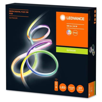 Ledvance - LED RGB himmennettävä ulkolista FLEX 5m LED / 23W / 230V IP44 + RC