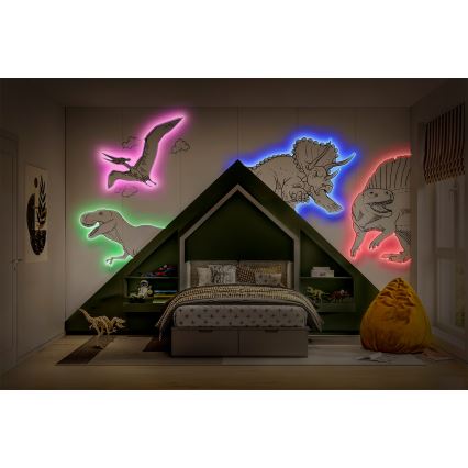 Ledvance - LED RGB himmennettävä valonauha FLEX 5m LED/10W/230V + kaukosäädin