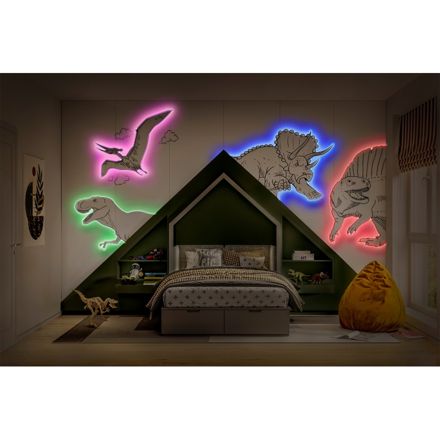 Ledvance - LED RGB himmennettävä valonauha FLEX 5m LED/10W/230V + kaukosäädin