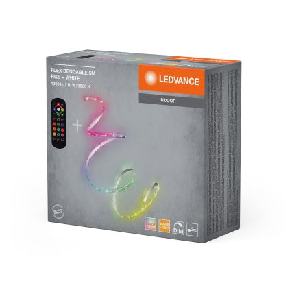 Ledvance - LED RGB himmennettävä valonauha FLEX 5m LED/10W/230V + kaukosäädin