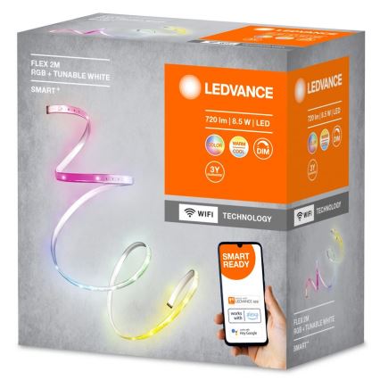 Ledvance - LED RGB+TW Himmennettävä nauha SMART+ FLEX 2m LED/8,5W/230V Wi-Fi