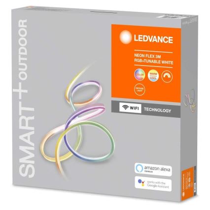 Ledvance - LED RGB + TW nauha ulos SMART + FLEX 3m LED / 15W / 230V 2700K-6500K IP44 Wi-Fi