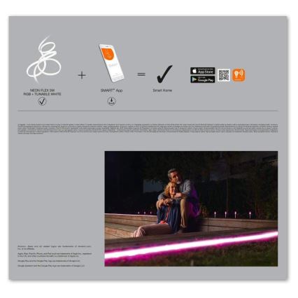 Ledvance - LED RGB+TW Ulkotila nauha SMART+ FLEX 5m LED/20W/230V 2700K-6500K IP44 Wi-Fi