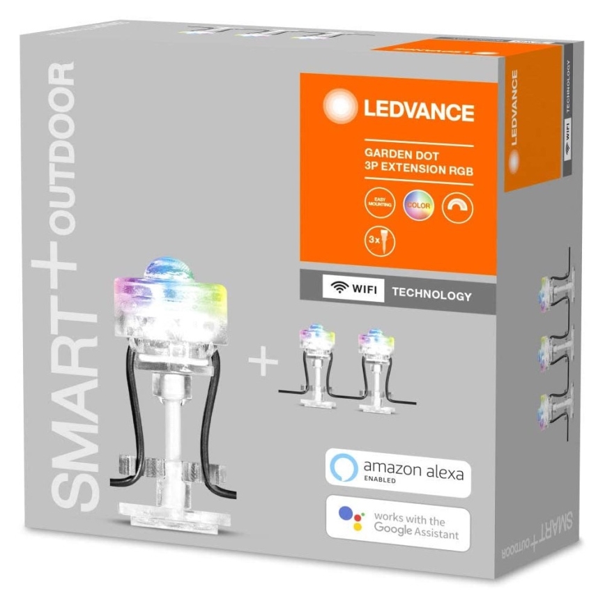 Ledvance - LED RGB Ulkokäyttöön tarkoitettu jatkosarja SMART+ DOT 3xLED/0,7W/230V IP65 Wi-Fi